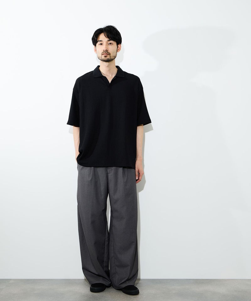 URBAN COLLECTION  楊柳スキッパーポロシャツ メンズ商品画像-9