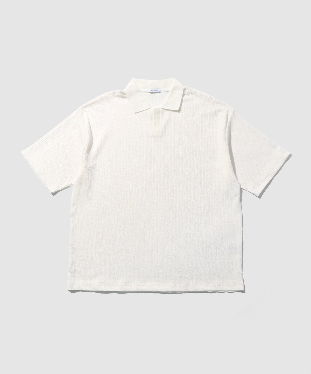 URBAN COLLECTION 楊柳スキッパーポロシャツ メンズ