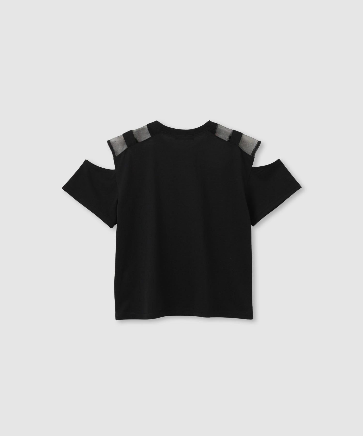 みっちー RICH MIX 肩あきチュール切り替えベルト付きロゴTシャツ キッズ