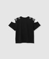 RICH MIX  肩あきチュール切り替えベルト付きロゴTシャツ キッズ メール便 対応商品商品サムネイル-3