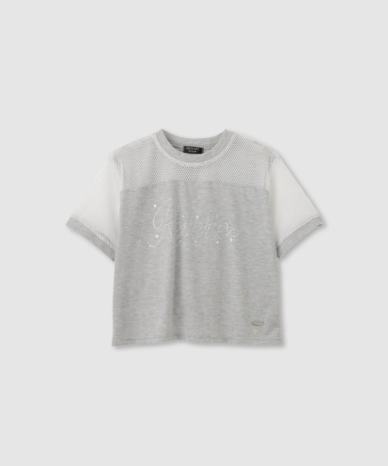 RICH MIX  肩メッシュ切替Tシャツ キッズ メール便 対応商品商品画像-1