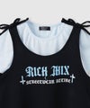RICH MIX 肩リボンキャミソール×Tシャツ アンサンブル キッズ商品サムネイル-5