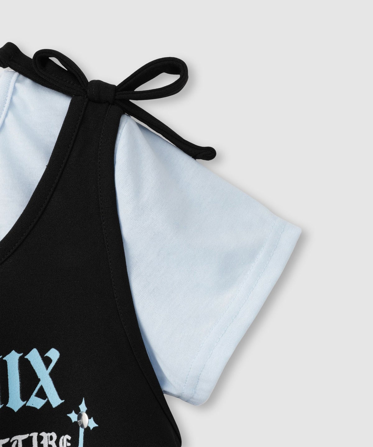 RICH MIX 肩リボンキャミソール×Tシャツ アンサンブル キッズ