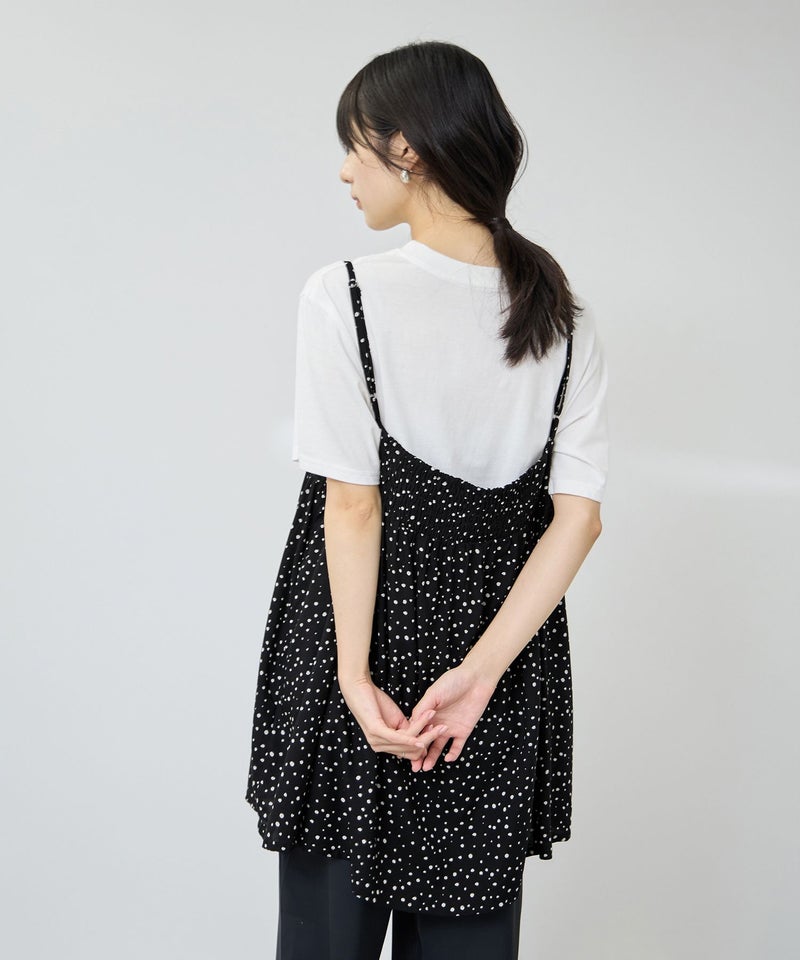 [期間限定価格]Free Nature  ギャザーキャミチュニック×Tシャツアンサンブル レディース商品画像-7