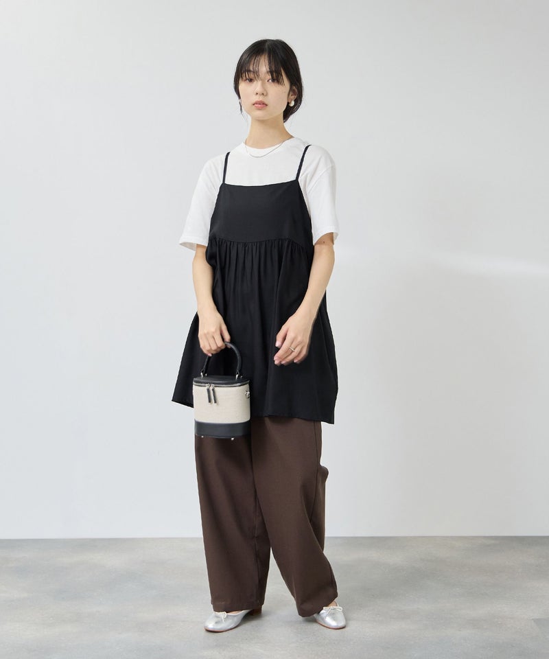 Free Nature ギャザーキャミチュニック×Tシャツアンサンブル レディース商品画像-16