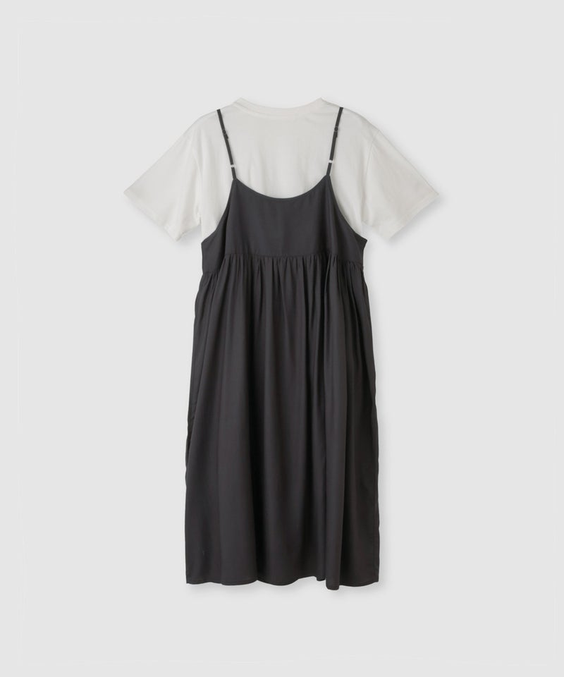 Free Nature ギャザーワンピース×Tシャツ アンサンブル レディース商品画像-10