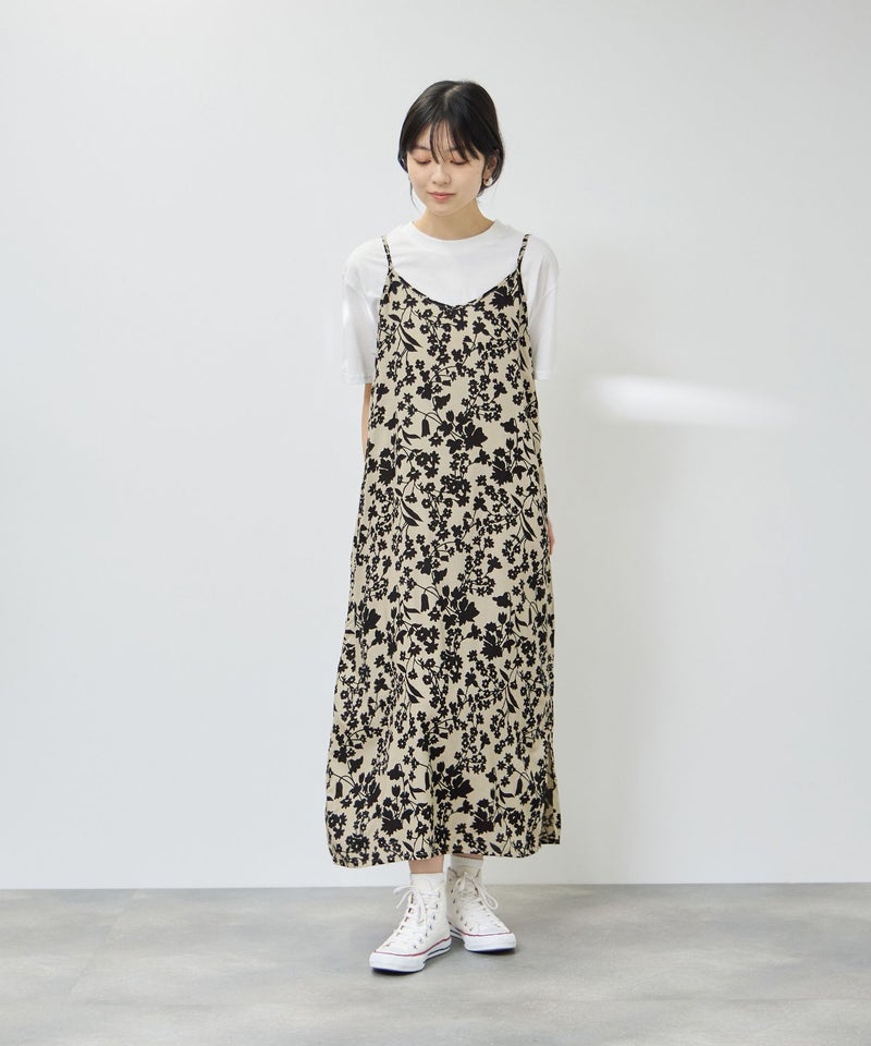 [期間限定価格]Free Nature  キャミワンピース×Tシャツ アンサンブル レディース商品画像-1