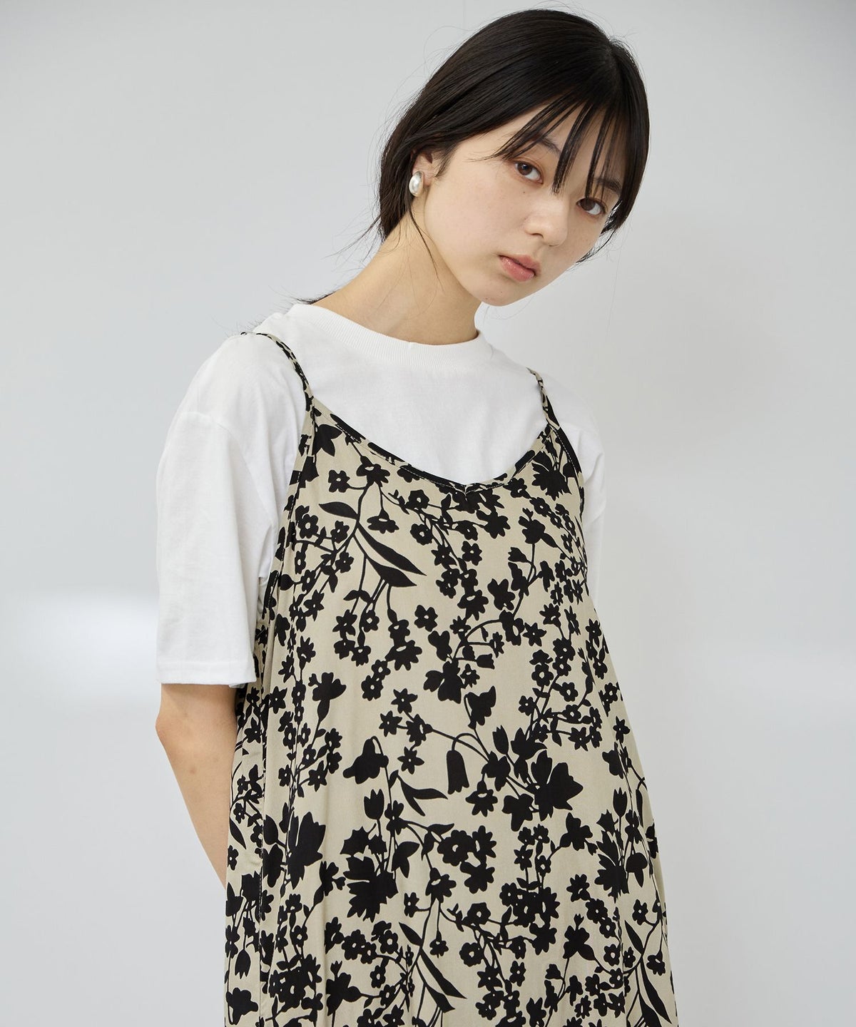 Free Nature キャミワンピース×Tシャツ アンサンブル レディース