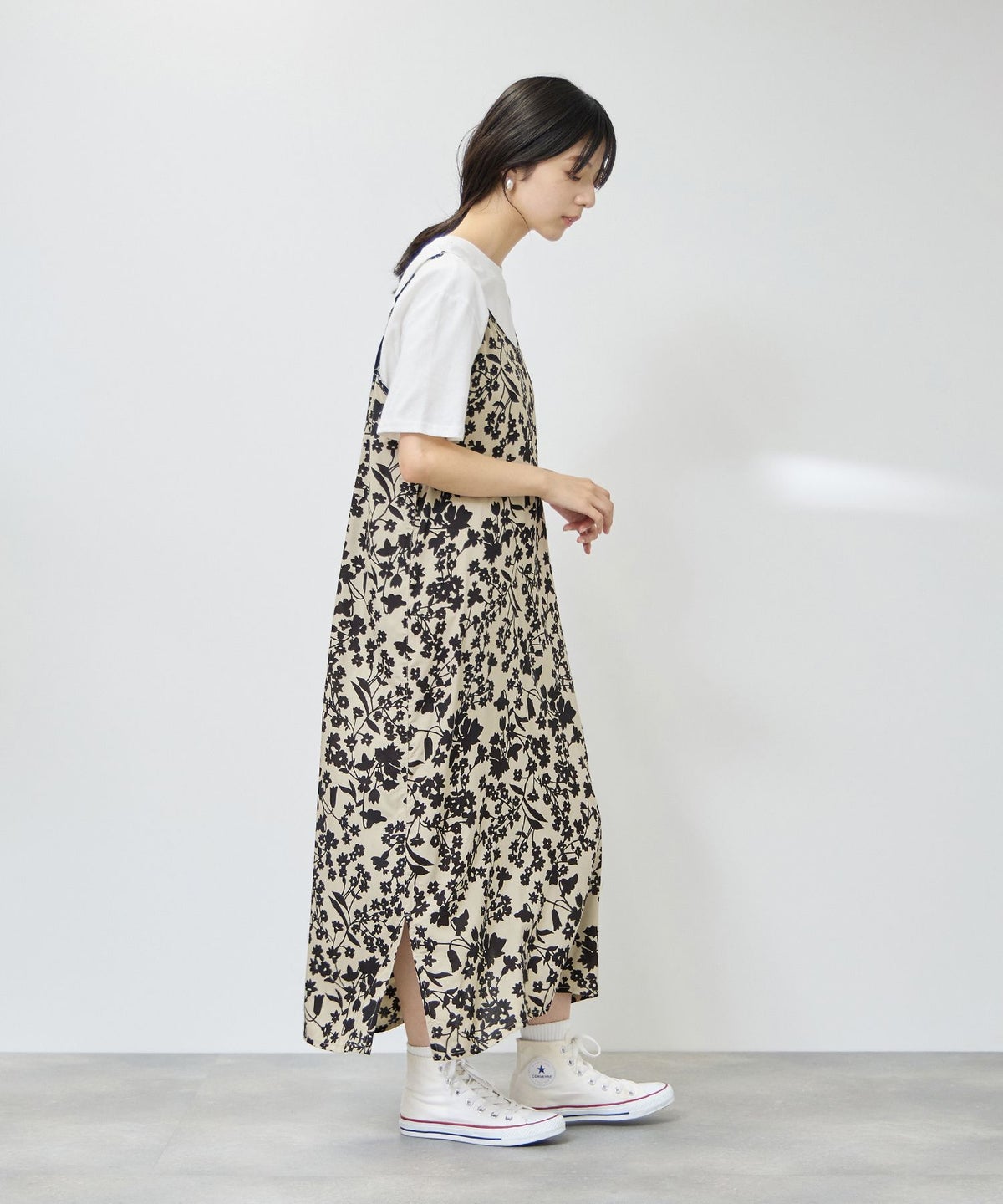 Free Nature キャミワンピース×Tシャツ アンサンブル レディース
