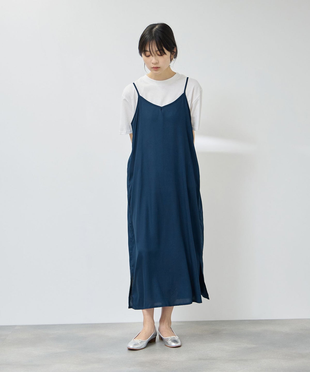 Free Nature キャミワンピース×Tシャツ アンサンブル レディース