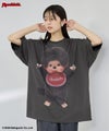 モンチッチ ルーズシルエットTシャツ アクリルキーホルダー付き レディース メール便 対応商品商品サムネイル-2