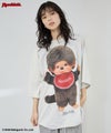 モンチッチ ルーズシルエットTシャツ アクリルキーホルダー付き レディース メール便 対応商品商品サムネイル-5