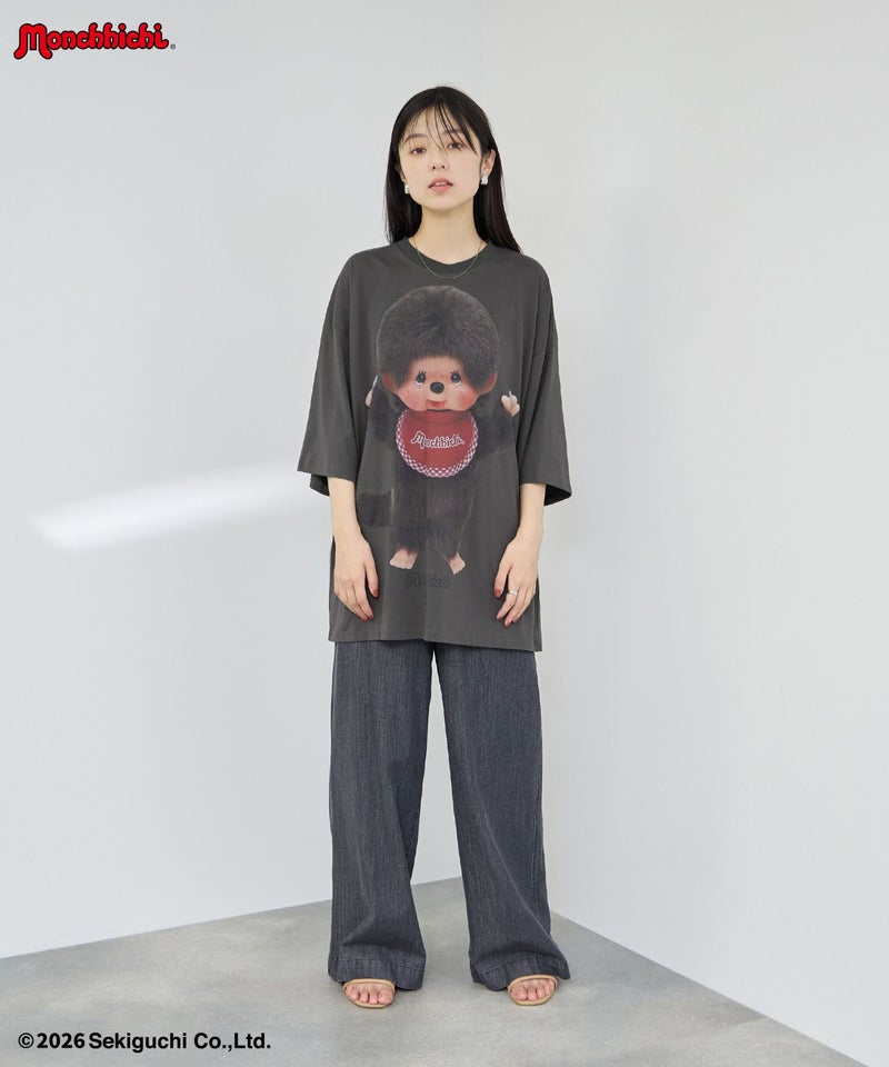 モンチッチ ルーズシルエットTシャツ アクリルキーホルダー付き レディース メール便 対応商品商品画像-13