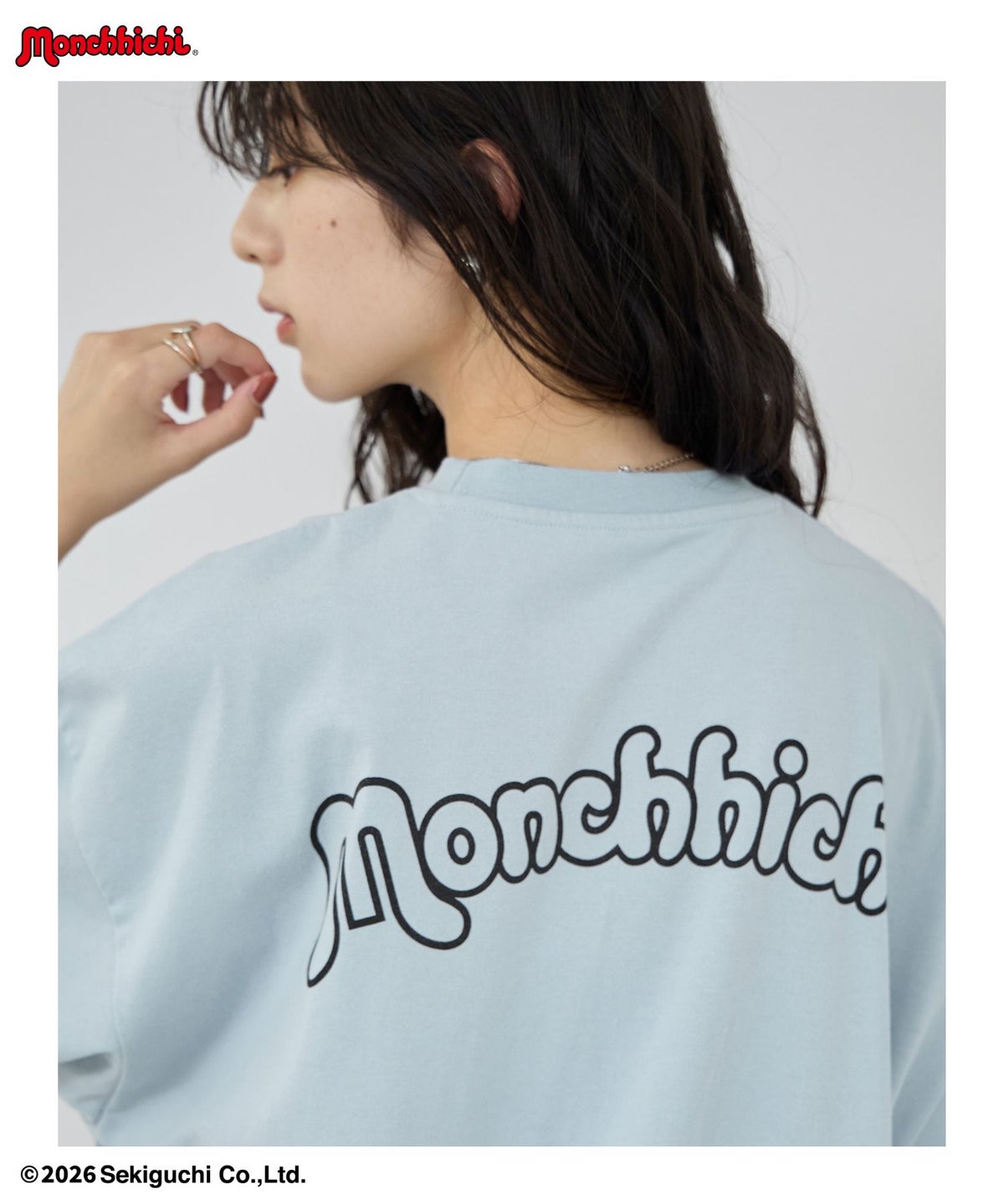 モンチッチ ルーズシルエットTシャツ アクリルキーホルダー付き レディース メール便 対応商品