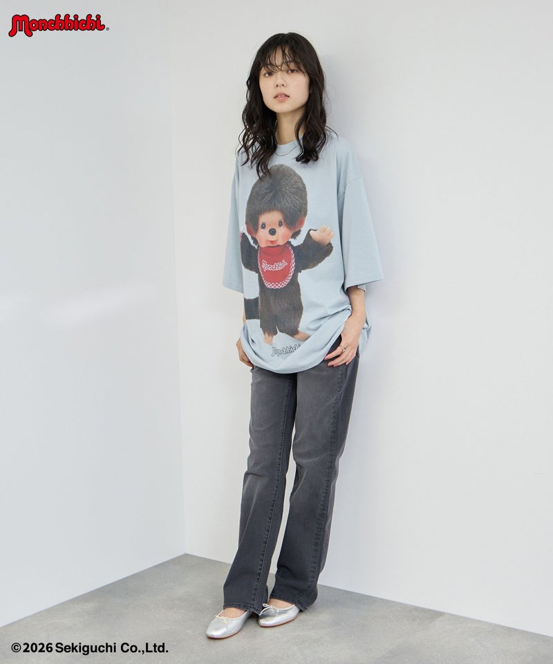 モンチッチ ルーズシルエットTシャツ アクリルキーホルダー付き レディース メール便 対応商品商品画像-18