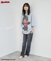 モンチッチ ルーズシルエットTシャツ アクリルキーホルダー付き レディース メール便 対応商品商品サムネイル-18