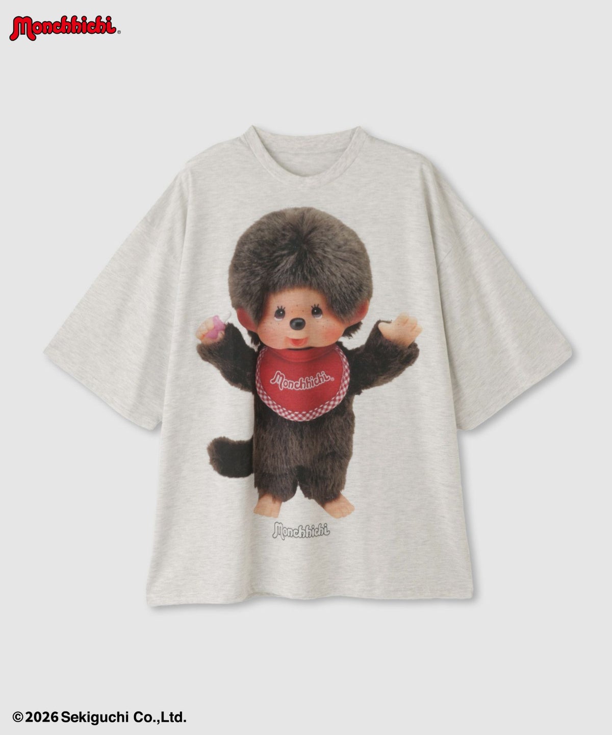 モンチッチ ルーズシルエットTシャツ アクリルキーホルダー付き レディース メール便 対応商品