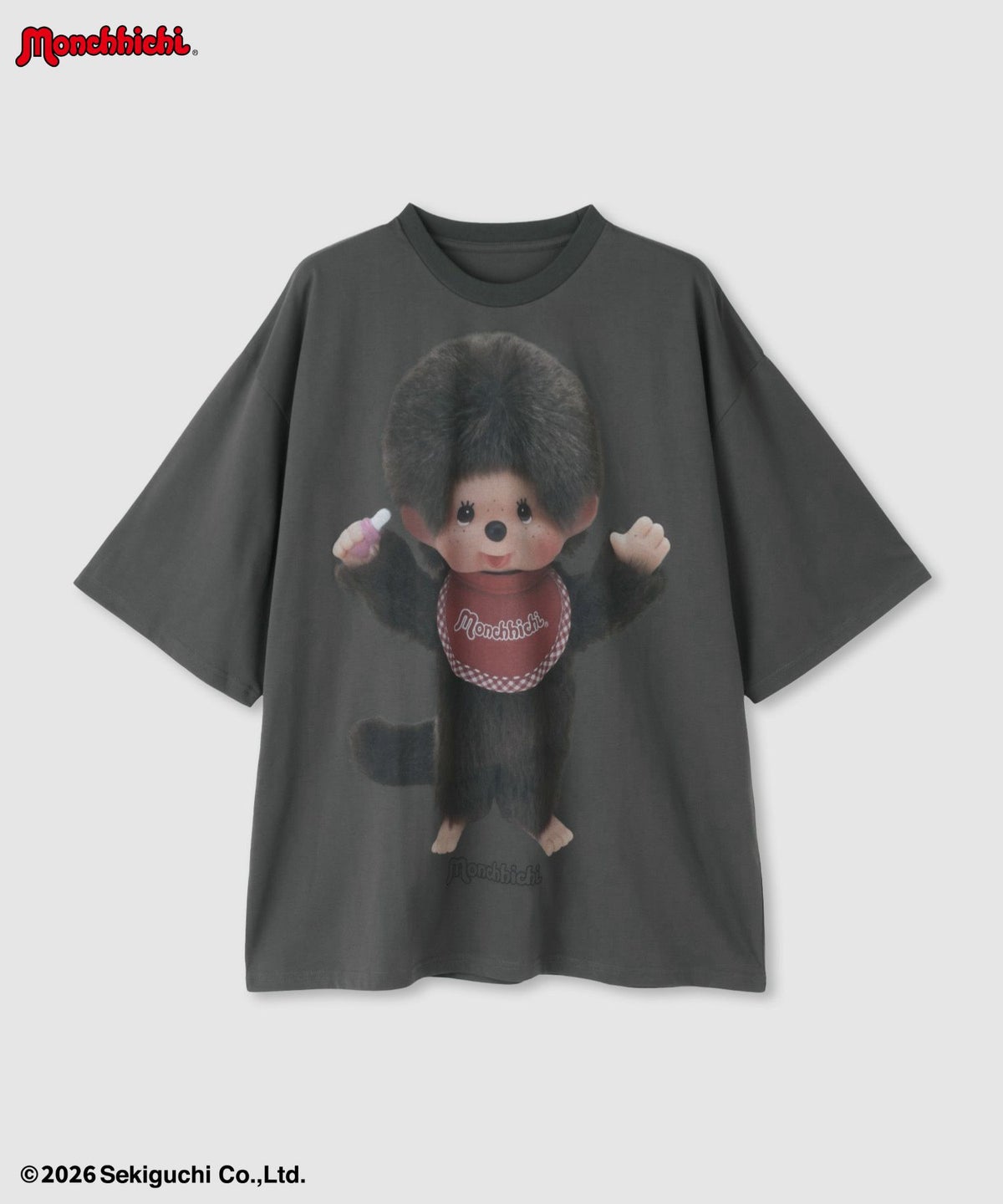 モンチッチ ルーズシルエットTシャツ アクリルキーホルダー付き レディース メール便 対応商品