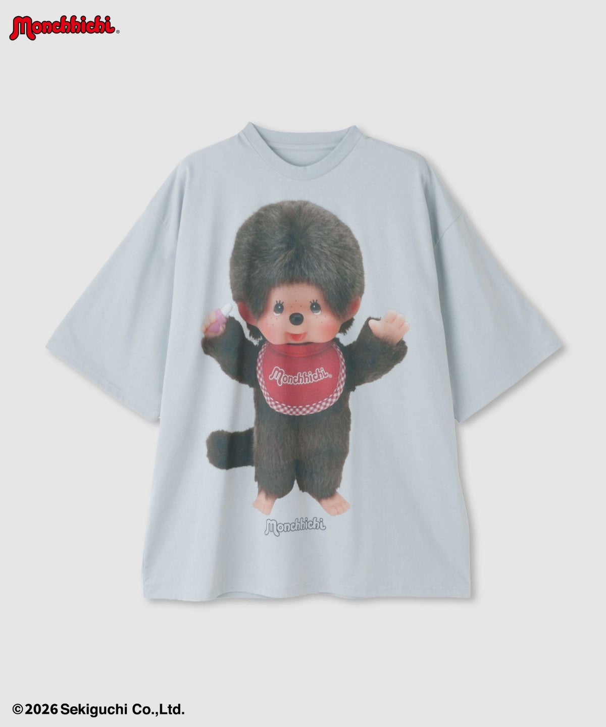 モンチッチ ルーズシルエットTシャツ アクリルキーホルダー付き レディース メール便 対応商品