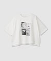 Idnes  ネコフォトコラージュTシャツ レディース メール便 対応商品商品サムネイル-1