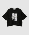 Idnes  ネコフォトコラージュTシャツ レディース メール便 対応商品商品サムネイル-3