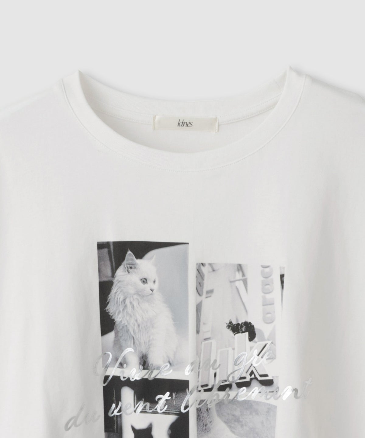 Idnes ネコフォトコラージュTシャツ レディース メール便 対応商品