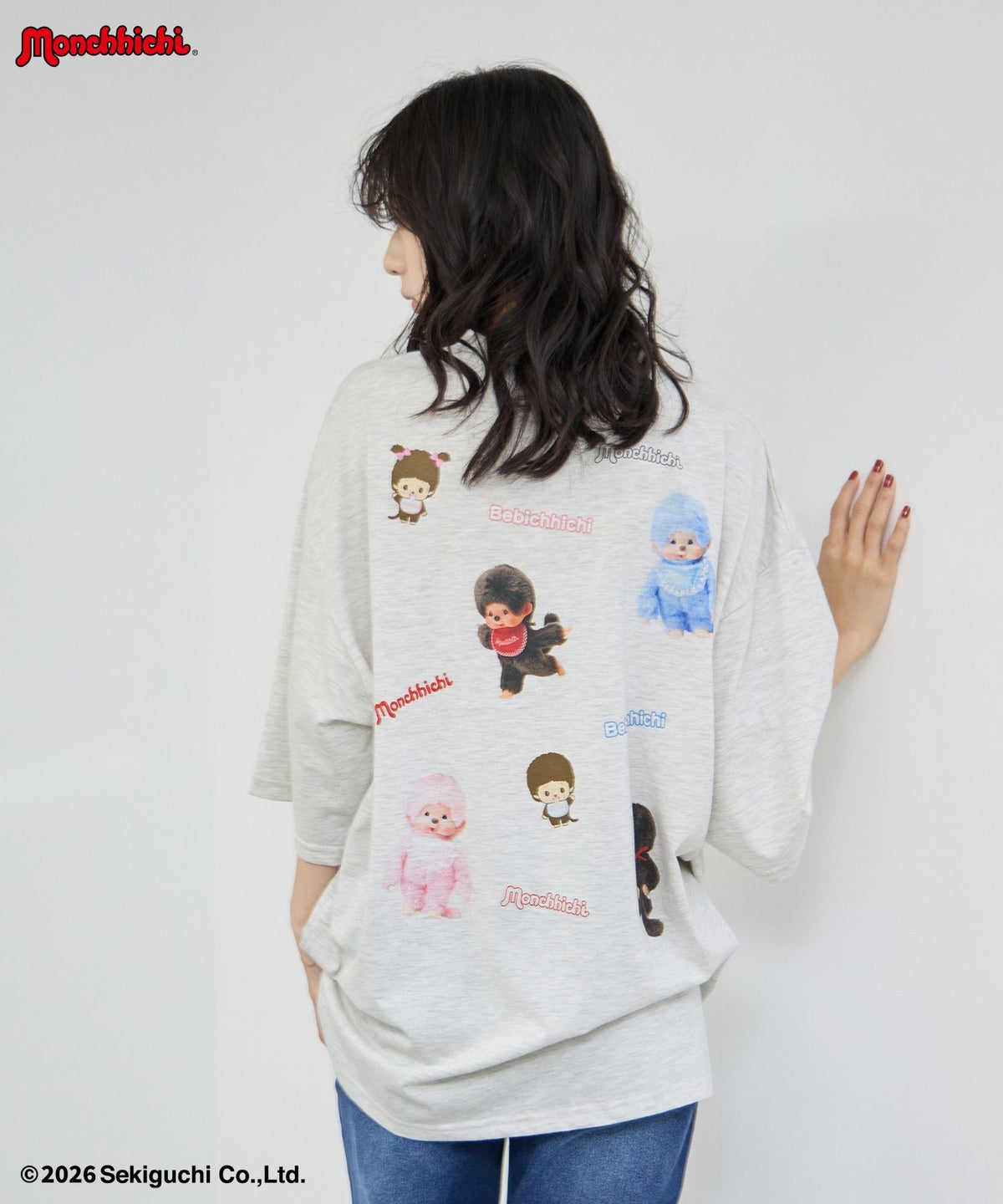 モンチッチ べびちっち ルーズTシャツ アクリルキーホルダー付き レディース メール便 対応商品