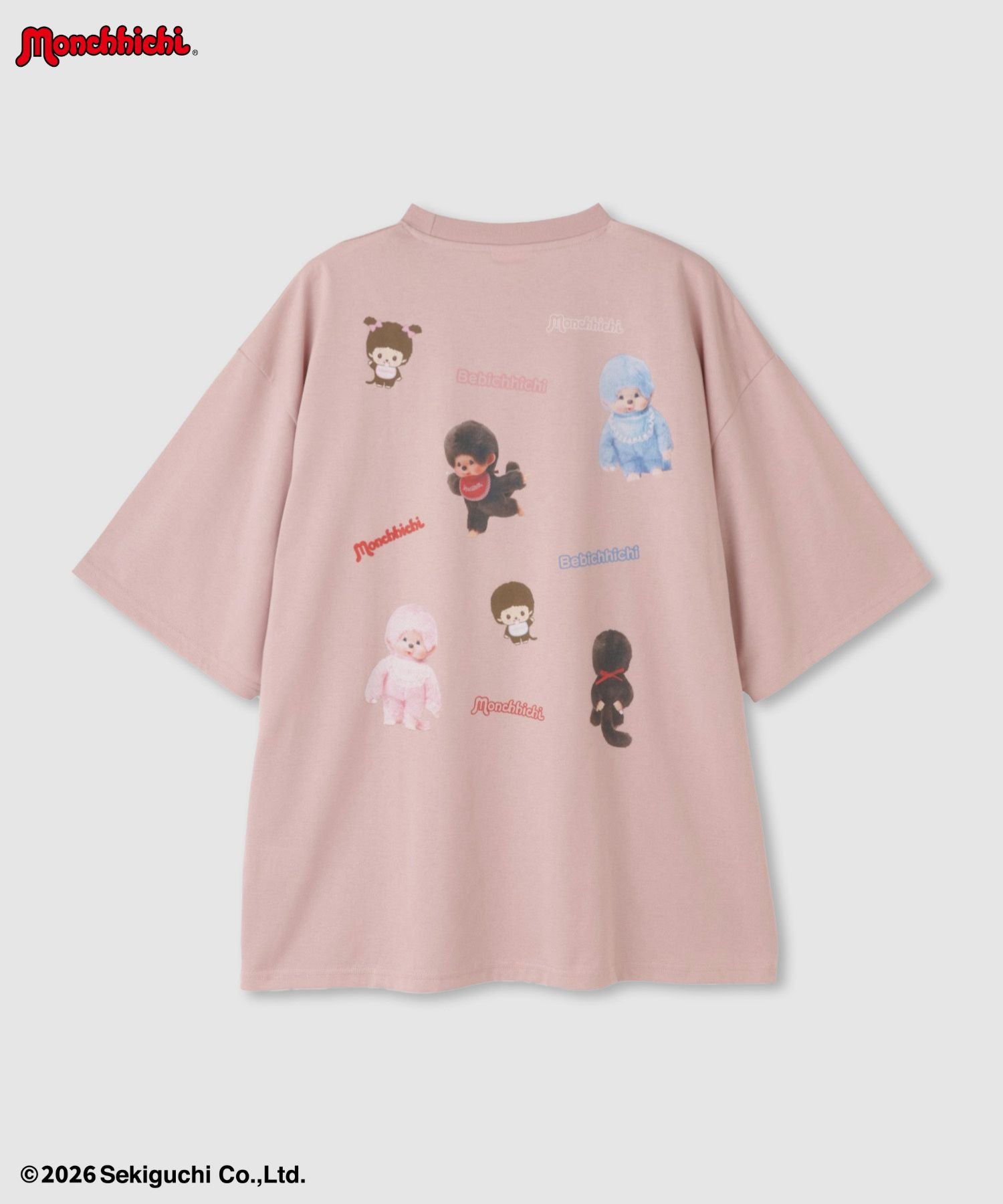 モンチッチ べびちっち ルーズTシャツ アクリルキーホルダー付き