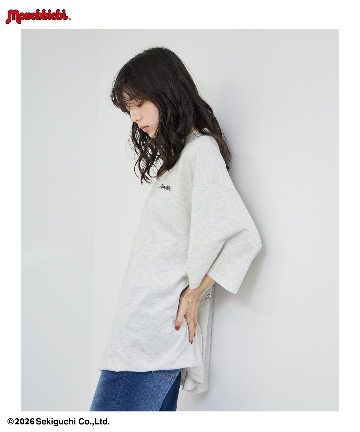 モンチッチ べびちっち ルーズTシャツ アクリルキーホルダー付き レディース メール便 対応商品