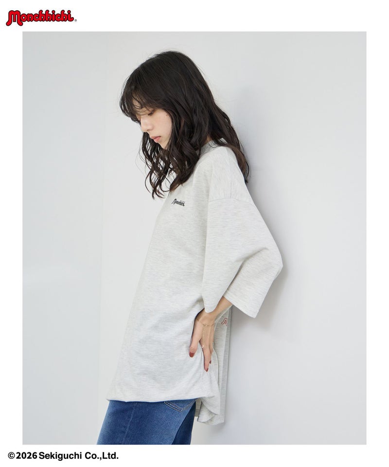 モンチッチ べびちっち ルーズTシャツ アクリルキーホルダー付き レディース メール便 対応商品商品画像-6