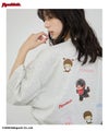 モンチッチ べびちっち ルーズTシャツ アクリルキーホルダー付き レディース メール便 対応商品商品サムネイル-7