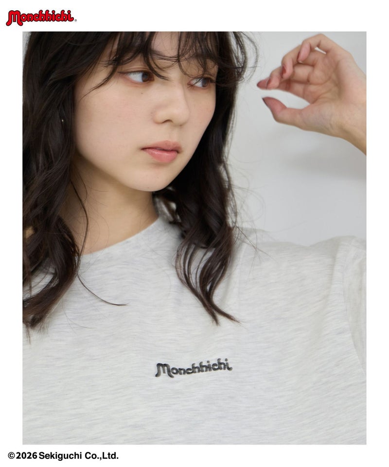 モンチッチ べびちっち ルーズTシャツ アクリルキーホルダー付き レディース メール便 対応商品商品画像-8