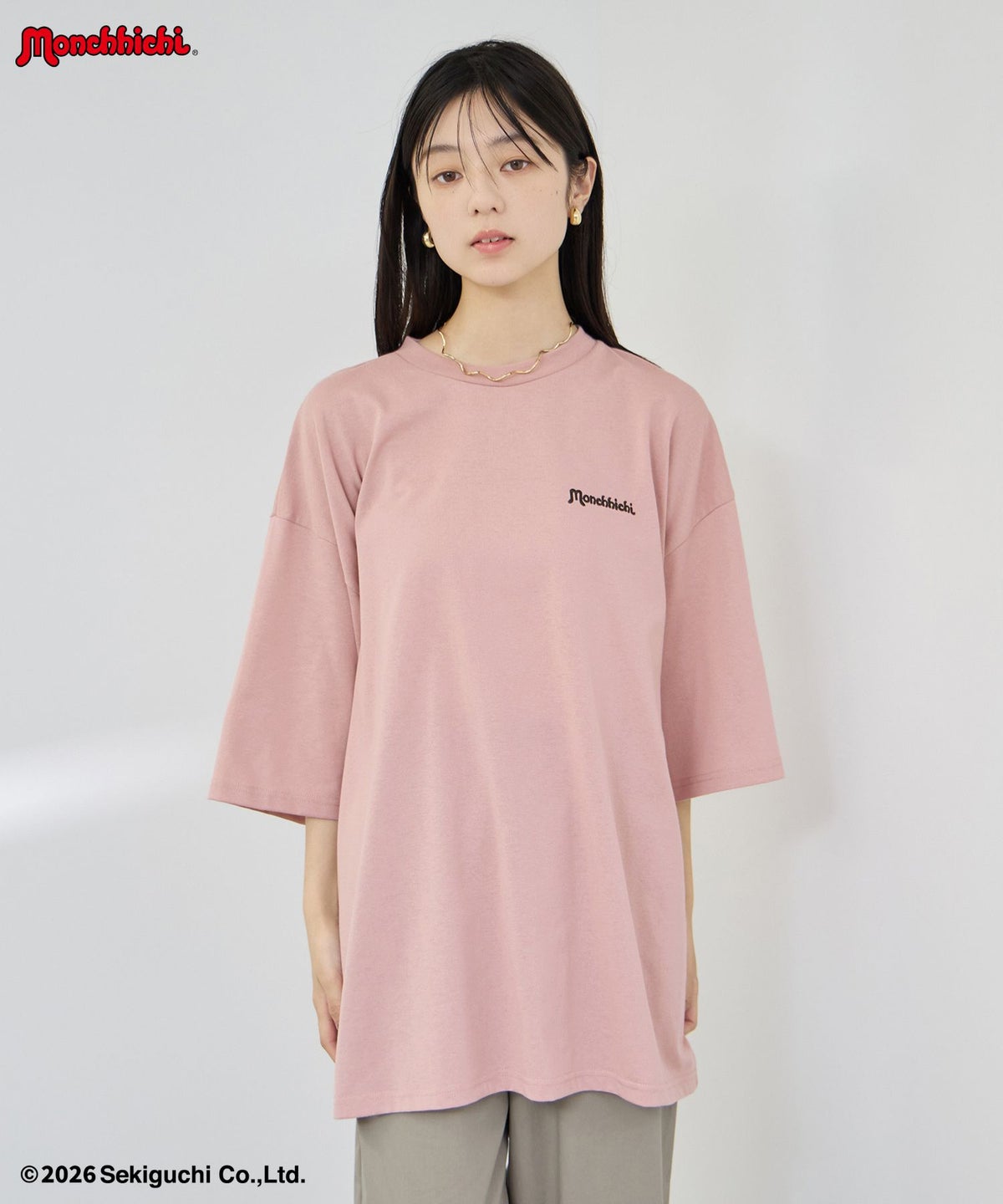 モンチッチ べびちっち ルーズTシャツ アクリルキーホルダー付き レディース メール便 対応商品