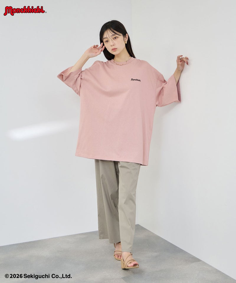 モンチッチ べびちっち ルーズTシャツ アクリルキーホルダー付き レディース メール便 対応商品商品画像-17