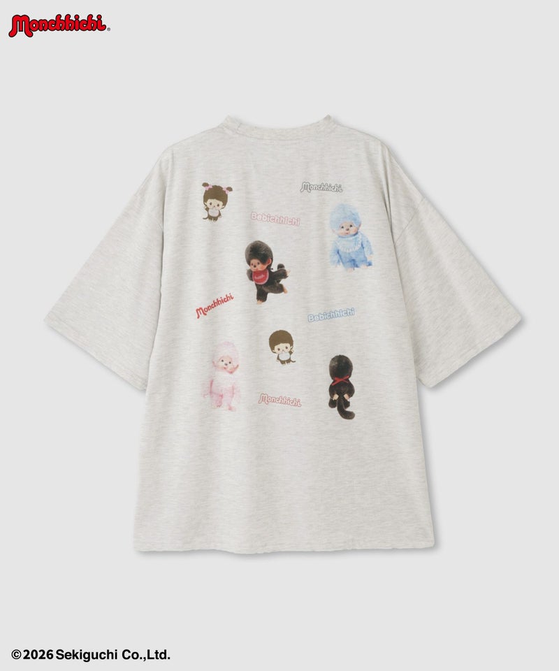 モンチッチ べびちっち ルーズTシャツ アクリルキーホルダー付き レディース メール便 対応商品商品画像-19