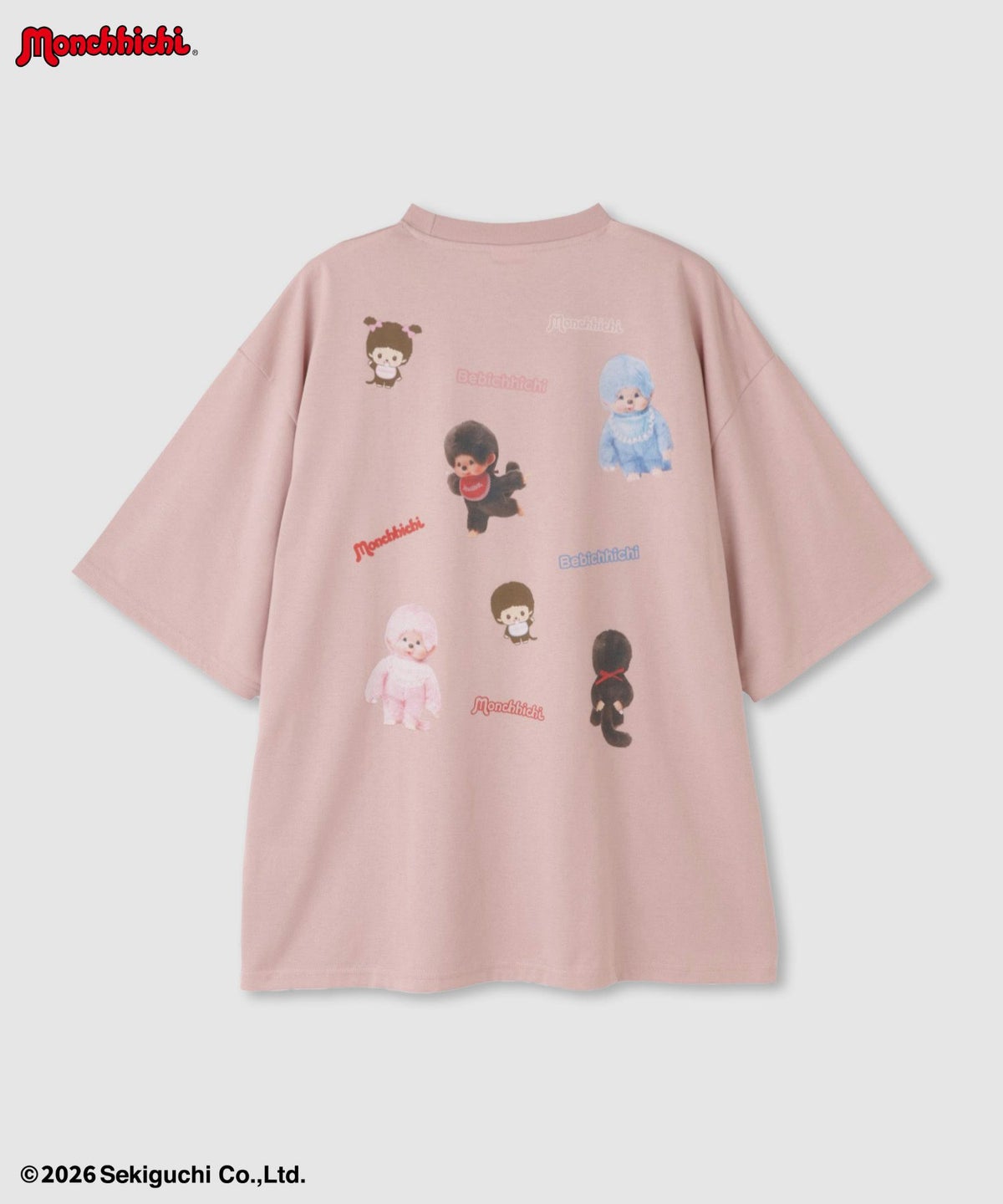 モンチッチ べびちっち ルーズTシャツ アクリルキーホルダー付き レディース メール便 対応商品