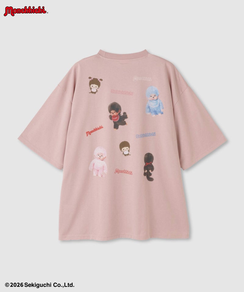 モンチッチ べびちっち ルーズTシャツ アクリルキーホルダー付き レディース メール便 対応商品商品画像-21