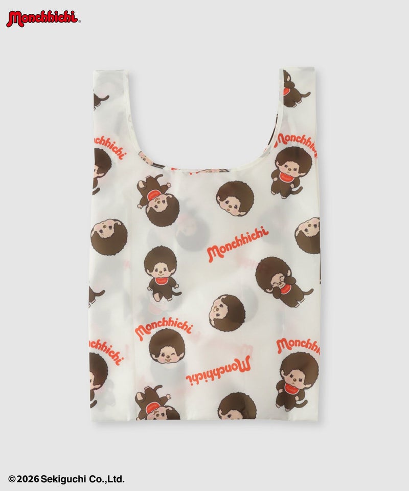 モンチッチ 総柄プリント 折りたたみエコバッグ商品画像-3