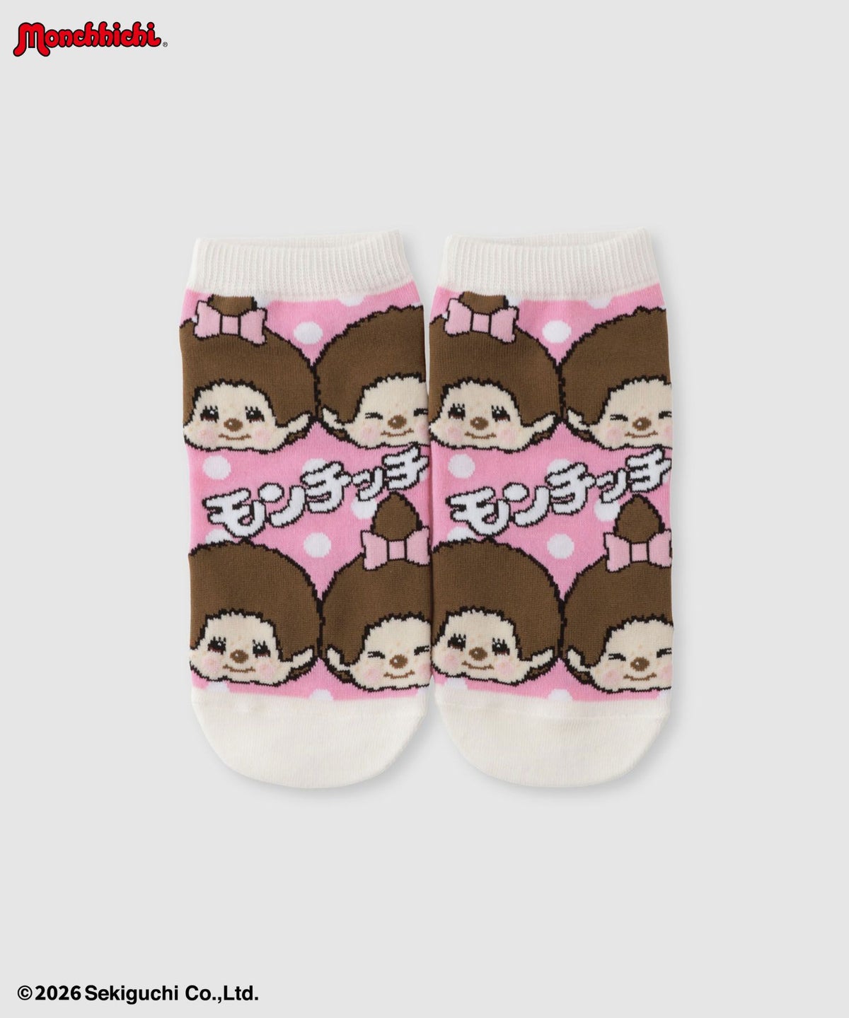 モンチッチ キャラクタープリントショートソックス レディース