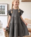 Classical Elf 【キッズ】親子リンクコーデ可能◎！布帛ドッキング袖フリルティアードワンピース商品サムネイル-10