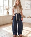 Classical Elf 【キッズ】親子お揃い リンクコーデできちゃう！カーブイージーデニムパンツ（ワイド）商品サムネイル-27