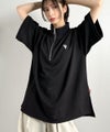 Classical Elf 《JaVaジャバコラボ》遊び心もこなれ感もキメる。刺繍入りダンボール素材ジップ半袖Tシャツ商品サムネイル-31