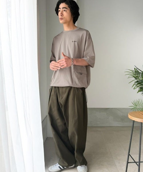 Classical Elf 《JaVaジャバコラボ》【接触冷感・吸水速乾機能付き】便利なBIGポケット＆裾ドローコード付き！高機能マイクロメッシュTシャツ商品画像-27