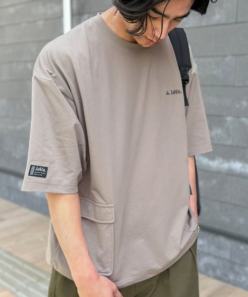 Classical Elf 《JaVaジャバコラボ》【接触冷感・吸水速乾機能付き】便利なBIGポケット＆裾ドローコード付き！高機能マイクロメッシュTシャツ商品画像-28