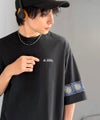 Classical Elf 《JaVaジャバコラボ》袖先に遊びと清涼感を。袖クロシェ編み 配色切り替えデザインTシャツ商品サムネイル-14