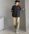 Classical Elf 《JaVaジャバコラボ》袖先に遊びと清涼感を。袖クロシェ編み 配色切り替えデザインTシャツ商品サムネイル-18