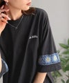 Classical Elf 《JaVaジャバコラボ》袖先に遊びと清涼感を。袖クロシェ編み 配色切り替えデザインTシャツ商品サムネイル-19