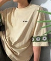 Classical Elf 《JaVaジャバコラボ》袖先に遊びと清涼感を。袖クロシェ編み 配色切り替えデザインTシャツ商品サムネイル-24