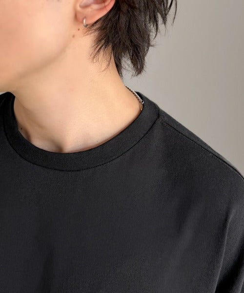 Classical Elf 《JaVaジャバコラボ》袖先に遊びと清涼感を。袖クロシェ編み 配色切り替えデザインTシャツ商品画像-33