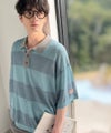 Classical Elf 《JaVaジャバコラボ》【接触冷感機能付き】シャリ感がクセになる夏仕様ニット素材。太ボーダー涼やかラガーポロシャツ商品サムネイル-25